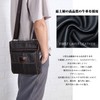Bearneko Men's Shoulder Bag, Genuine Leather, Crossbody Shape, Thin, Lightweight,
