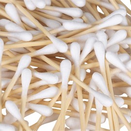 AAKSH555 | 600 Premium Bamboo Cotton Buds (2 x 300 Pack) – Ear Swabs | Cotton Tips for Baby, Makeup & Ear Hygiene