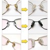 5 Pairs Slip-on Nose Pads Covers,Soft Silicone Eyeglasses Nosepads Anti-Slip