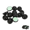50pcs Cable Clip 3 Hole Silica Gel AntiCorrosion Black Adhesive