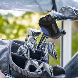 Golf Laser Rangefinder Strap, Rangefinder Storage, Measuring Instrument Holder, Measuring Instrument Storage, Velcro Closure, Strong Magnet, Convenient to Carry, Lightweight, Blue