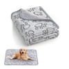 1 Pcs Dog Blankets, Washable Puppy Blankets, Soft Pet Blankets