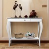 ChooChoo Narrow Console Table with Drawer, Chic Accent Sofa Table,
