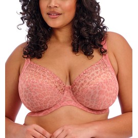 Elomi Matilda Underwire Plunge Bra Rose Leo 36H (US 36K)