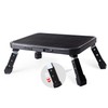 Folding Step Stool, Height Adjustable 1- Step 330lbs, Sturdy Portable