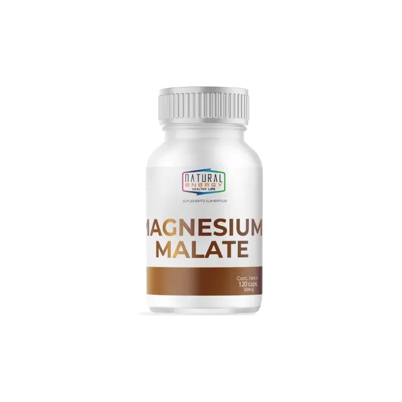 Malato Magnesio Natural Energy 500mg 120 Capsulas