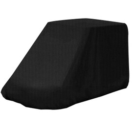ZHMIZHAM Skid Loader Cover with Zipper, Track Loader Cover Waterproof, Skid Steer Loader Cover, Oxford Cloth (134 * 79 * 77inch,Black)