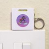 'Witch Riding Broomstick' Keyring Tape Measure/Spirit Level Tool (KM00041761)