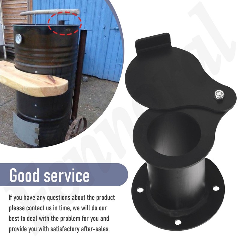 2" Teardrop Flanged Vent Damper,Compatible with UDS Ugly Drum Smoker