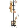 Tajsoon Coat Rack Stand with Umbrella Holder, Coat Tree Freestanding