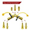 MCAMPAS 1/4" Propane Y Splitter Adapter Kit - 2-Way RV