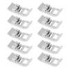 10PCS Straight Stitch Presser Foot Mini Portable Durable Stainless Steel
