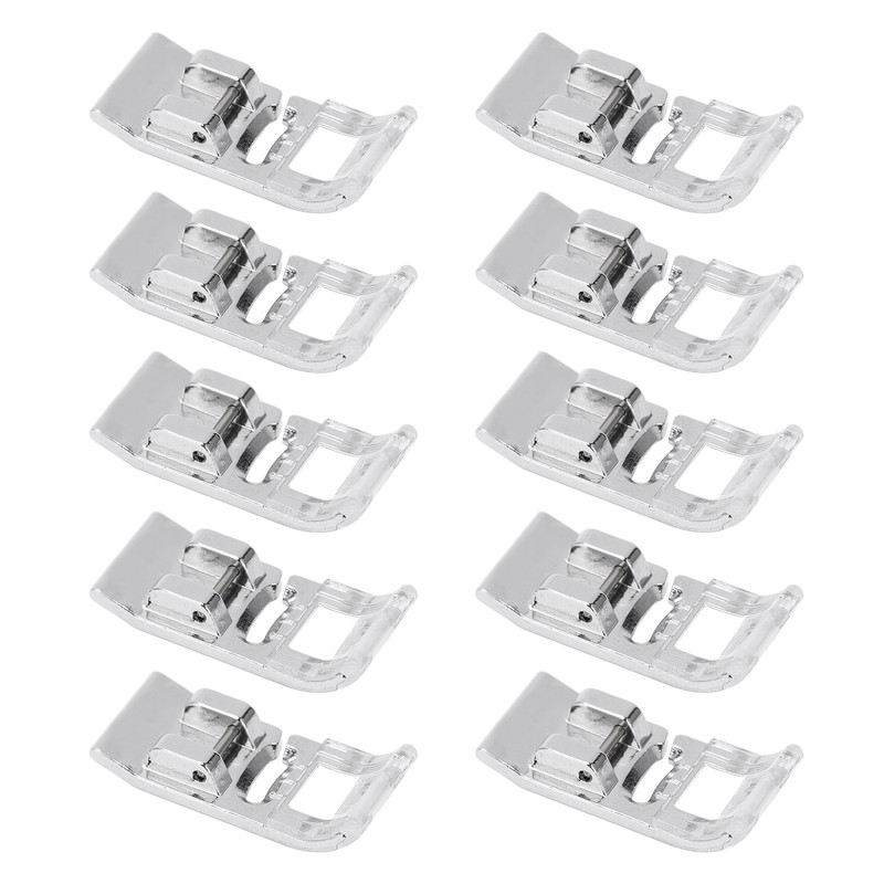 10PCS Straight Stitch Presser Foot Mini Portable Durable Stainless Steel