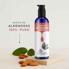 Árbora Kit Aceite de Almendras Dulces + Agua de Rosas con Aloe Vera y Vitamina C | Antoxidante | Piel Radiante e Hidratación Profunda de Cabello y Uñas | 90ml y 125 ml