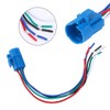 10Pcs Push Button Switch Socket Flame Retardant Plastic Shell Wire