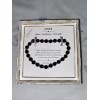Shivam BLACK ÓNYX GENUINE GEMSTONE BRACELET SHIVAM .925 STERLING SILVER