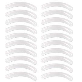 PLABBDPL Pack of 40 Replacement Pads, Eyelash Curler Rubber, Eyelash Curler Pads, Eyelash Curler Refill Pads, Universal Replacement Rubbers for Eyelash Curler, Transparent Eyelash Curler Pads, Makeup