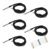 Gikfun 5PCS 1M DS18B20 Temperature Sensor Waterproof Digital Thermal Probe