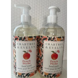 CRABTREE & EVELYN PEACH HAND WASH(2PIECES) 16.9FLOZ