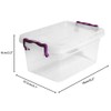 Best House 2 PCS Clear Plastic Storage Box Container with
