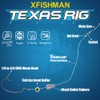 XFISHMAN Texas Rigs for Bass Fishing - Leaders with Weights,