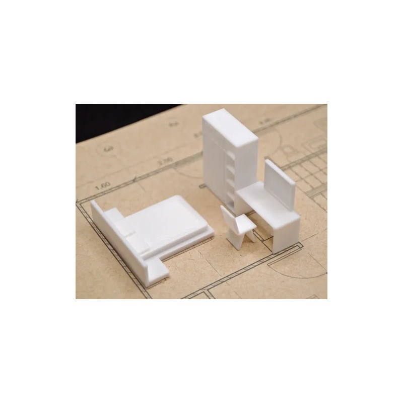 - Muebles Para Maquetas Set Casa Habitación Escala 150 -