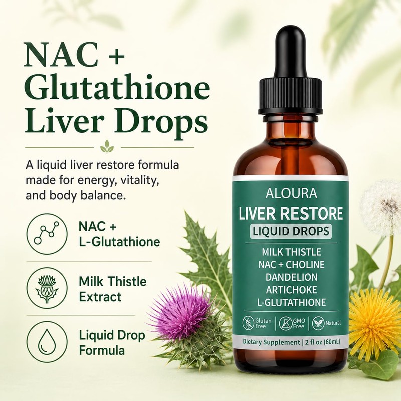 Liver Restore Drops, Complete Liver Support to Restore Energy and