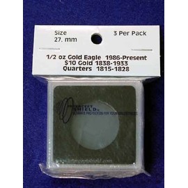 3 Intercept Shield 2x2 Coin Holders for 27mm Coins