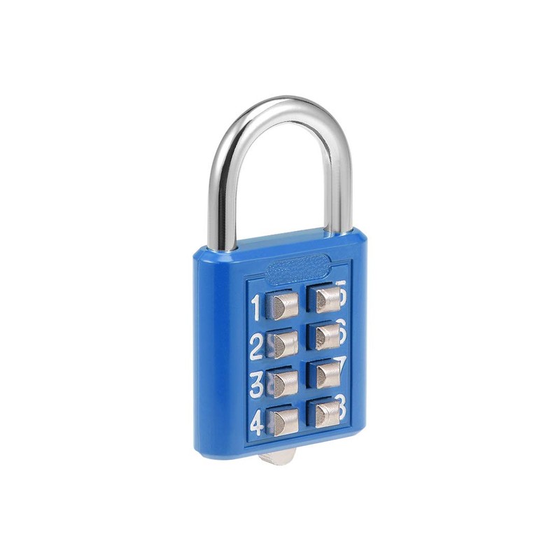 sourcing map 8-Digit Combination Padlock Push Button Lock for Locker