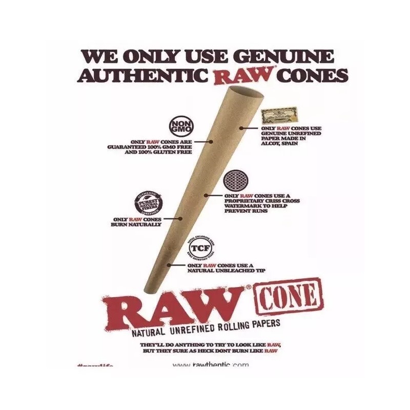 RAW 1 1/4 Size classic Cone(200PK)+cone filler grinder storage 3