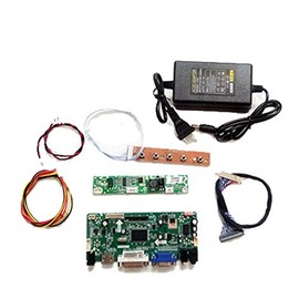 Taidacent Universal LVDS Controller Board 10-65 Inch LCD Screen HDMI DVI VGA to LVDS Driver Board DIY Notebook Display Kit (18.5-27 inch 1080P Universal 8 kit)