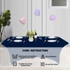 IVAPUPU 6FT Table Cloth for Rectangular Fitted Events Stretch Jean
