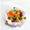 Minigift Ceramic Dessert Plate, 3D Hand-paint Champagne Rose Fruit Plate