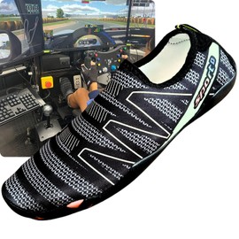 Oiwells Racing Shoes for Sim Racing, SIM Race Driving Shoes, Racing Games, Black