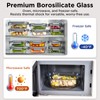 Spreccio Glass Food Storage Containers with Lids, 5 Pack of