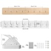 VIEBSOTG Coat Rack Wall Mounted,Wooden Wall Coat Rack with 8