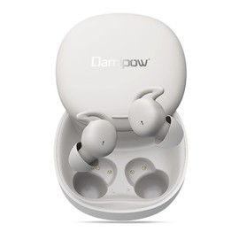 Damipow Sleeping Phone, Wireless Sleeping Earbuds, Ultra Small, Fully Wireless Earphones, Day and Night Earphones, In-Ear Type, High Sound Insulation, Painless, High Flexibility, Built-in Microphone,