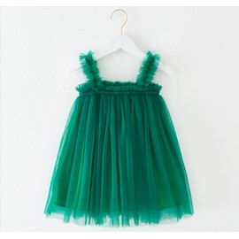 YETANLID Toddler Girls Christmas Tutu Dress Set Xmas Elf 2 Pieces Tutu Dress Santa Claus Cosplay Deep Green Size 18-24 Months