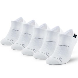 Rahhint No-Show Running Socks, 5 White, 39 - 42