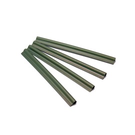 HaGa® End Strip Pack of 50 – End Rail for PE Privacy Protection Strips in Green – Mounting Clips
