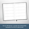 paper&you® A5 Address Book with A-Z Index [Black Edition] Book