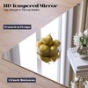 Brauthon Frameless Mirror, 28"x32" Bathroom Mirrors for Over Sink, Large