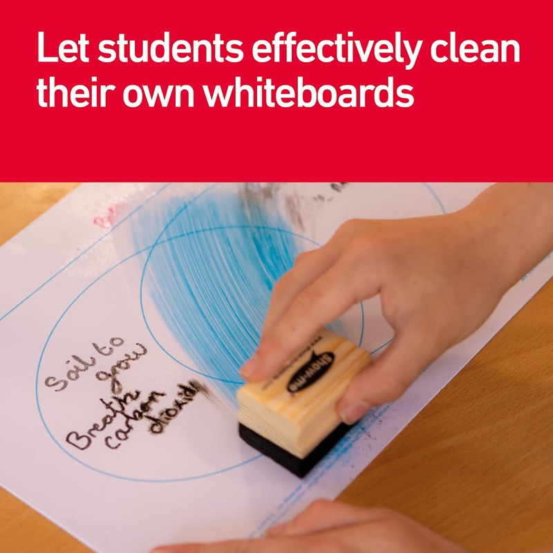 Show-Me Whiteboard Eraser Pack, Mini Erasers For Drywipe Boards &