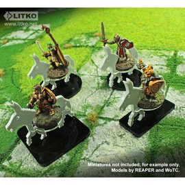 LITKO Donkey Character Mount | Mule | Role Playing Games | Compatible with Dungeons & Dragons and Pathfinder Games | (40mm Circular Base)