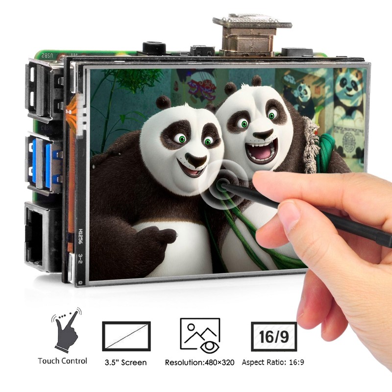 OSOYOO HDMI 3.5 Inch LCD Display Monitor Touch Screen for