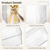 8 PCS Clear Cabinet Door Organizer Bins with Adhesive Hooks,