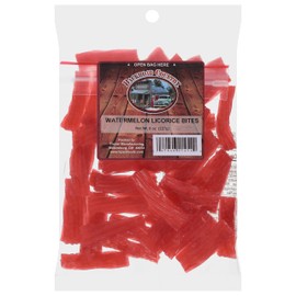 Backroad Country Old Fashioned Watermelon Twists Bites - Licorice Candy in Resealable Packaging - Made in the USA - 8 OZ (Pack of 1)