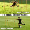 Hikeen Upgraded Agility Poles, 6 Pack 6ft Soccer Training Poles,