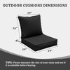 Pakunoda Premium Outdoor Seat Cushion Chair Cushions for Patio Furniture