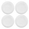 Temp-Tations Woodland White Dinner Plates, Set of 4-8" Small White